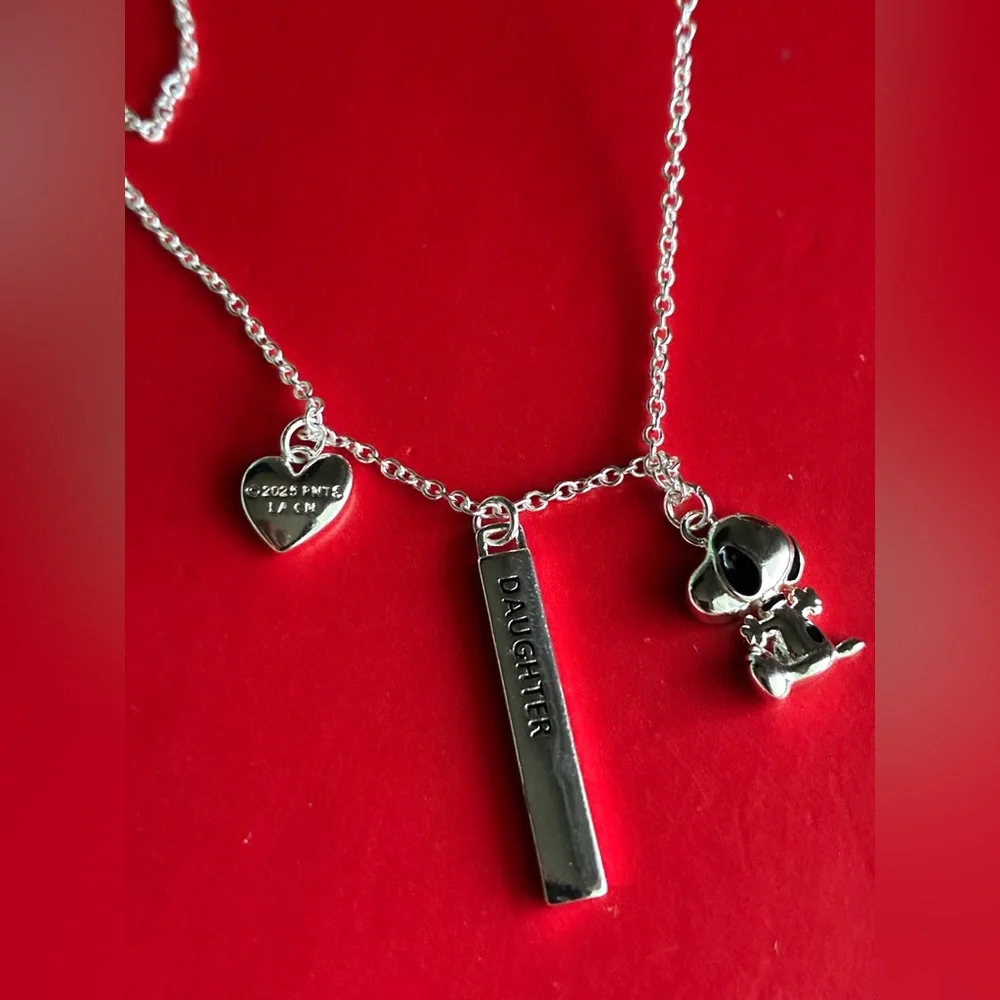 Peanuts Silver Necklace Set with Snoopy Charms - Picture 14 of 16
